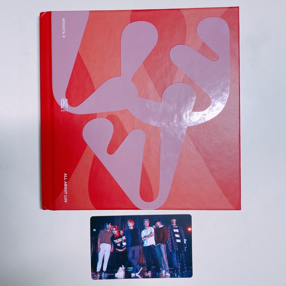 Monsta X All About Luv album with CD and photocard